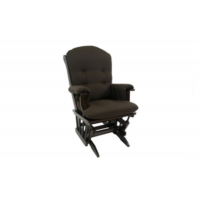 Wooden Glider Chair B30 (Chocolate/Tambora 046)